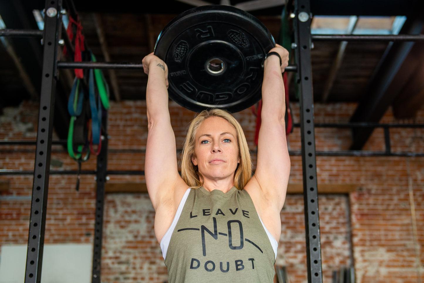 Military Green Crop Tank