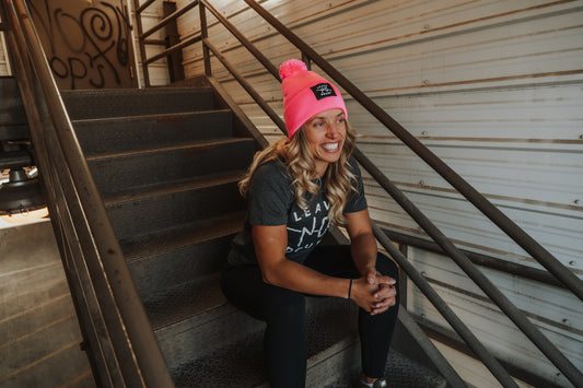 Pink Pom Beanie