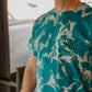 Teal Acid Wash Tee